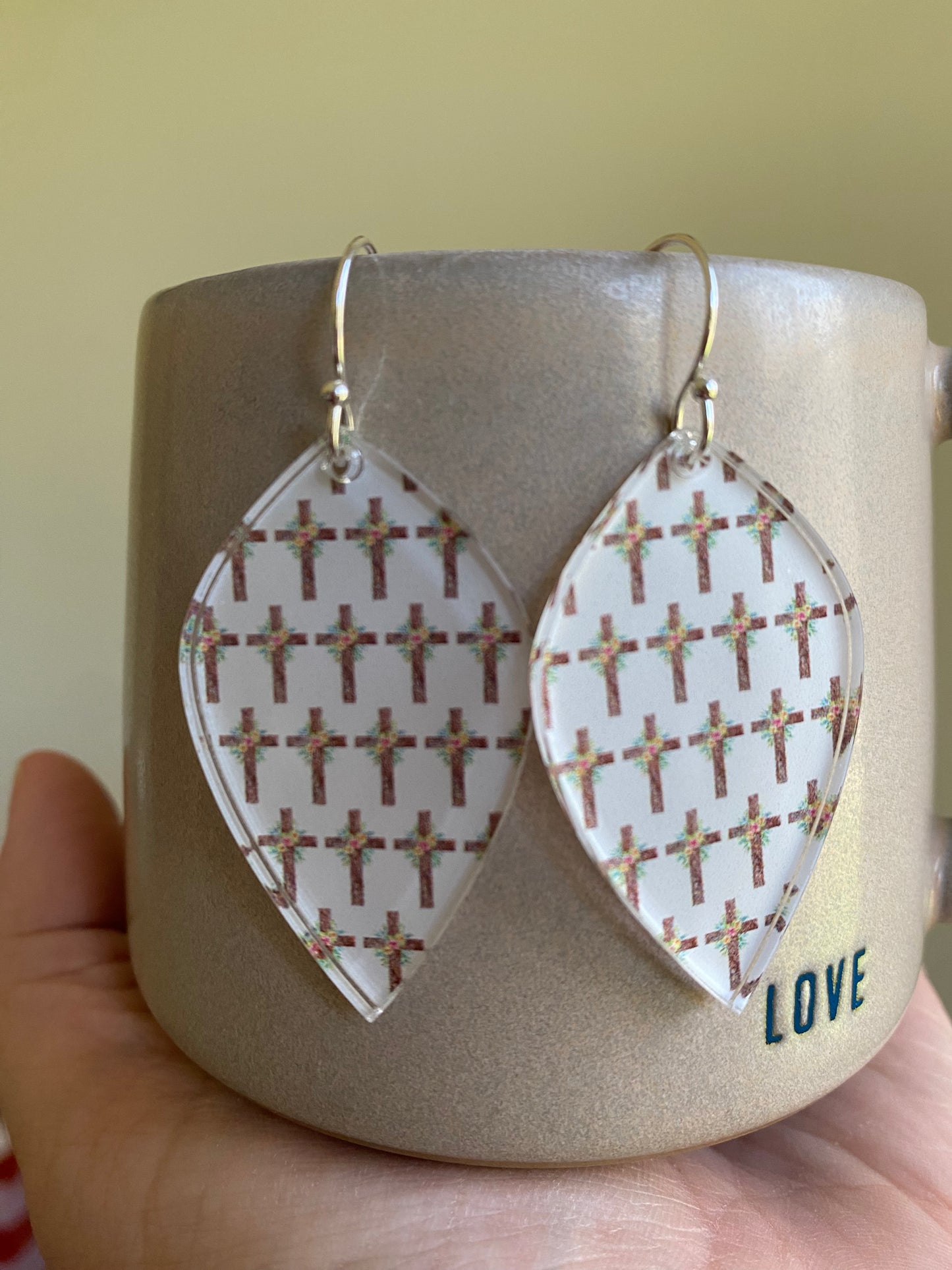 Easter Cross Earrings