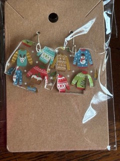 Ugly Christmas Sweater Earrings
